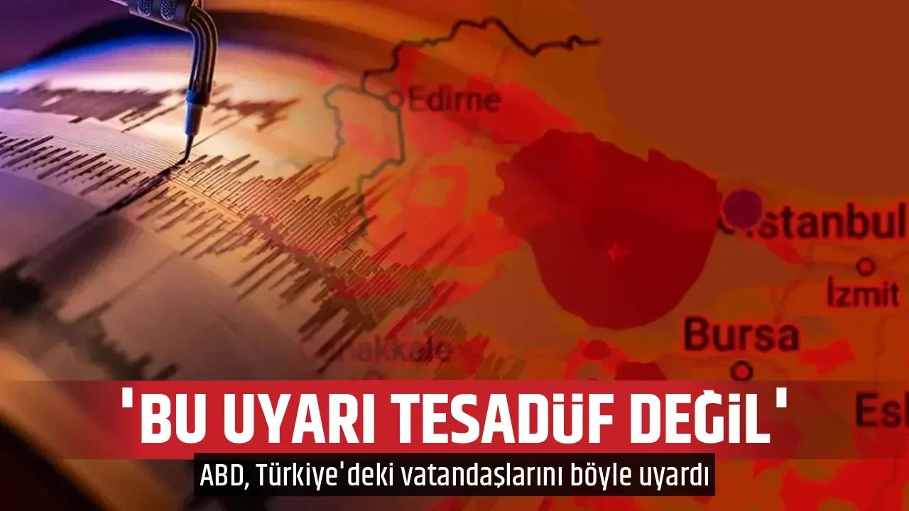 'BU UYARI TESADÜF DEĞİL'