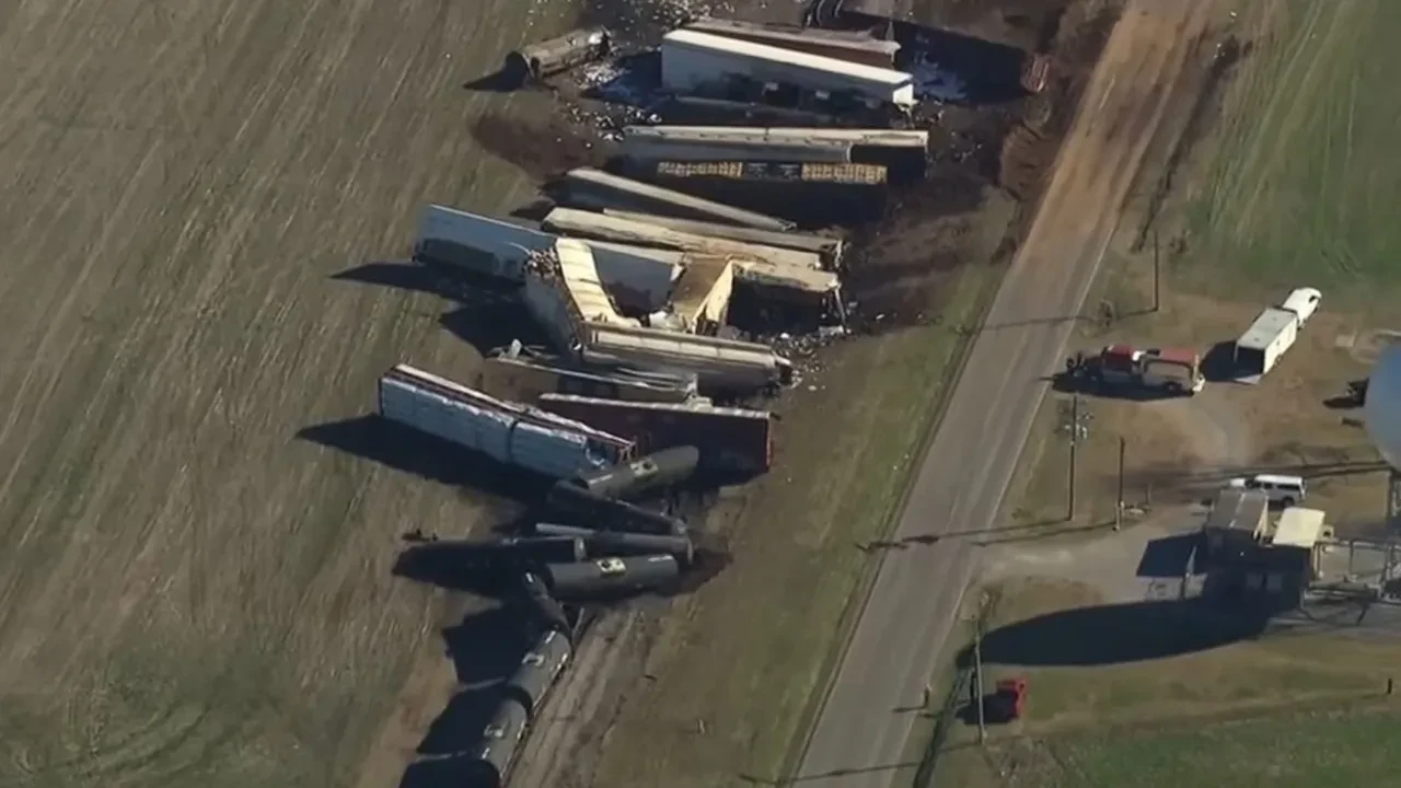 ABD'deki tren kazasında kimyasal alarmı! Kasabada acil durum ilan edildi