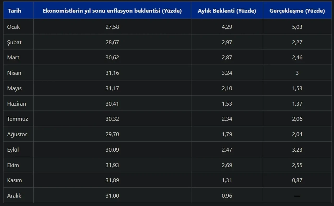 Aralık ayı enflasyon beklentisi! 2025 Aralık enflasyonu ne zaman açıklanacak?