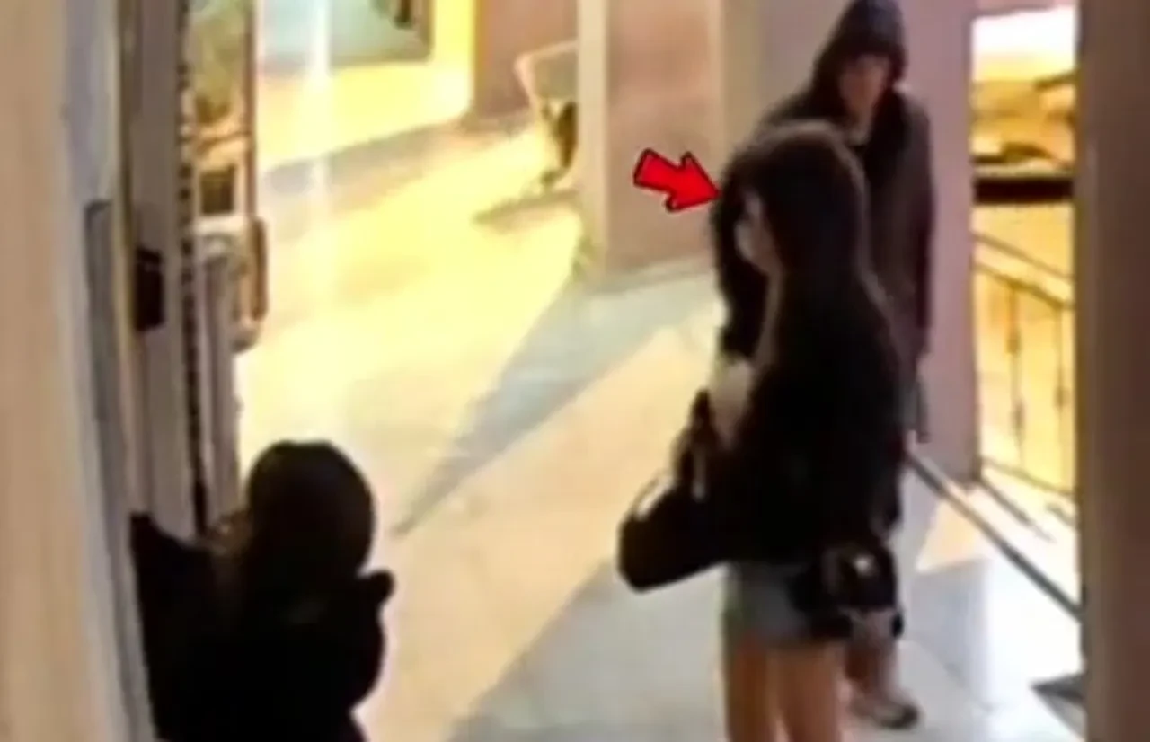 İş yerinin önünde bekleyen kadın dehşeti yaşadı! "Ne yapıyorsun sen ya?"