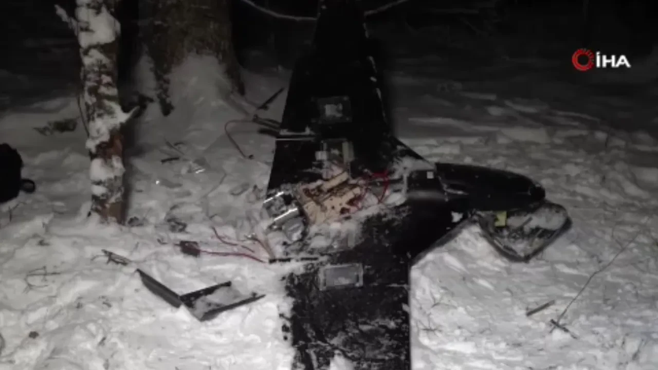 Putin'in evini hedef alan Ukrayna İHA'sı böyle görüntülendi