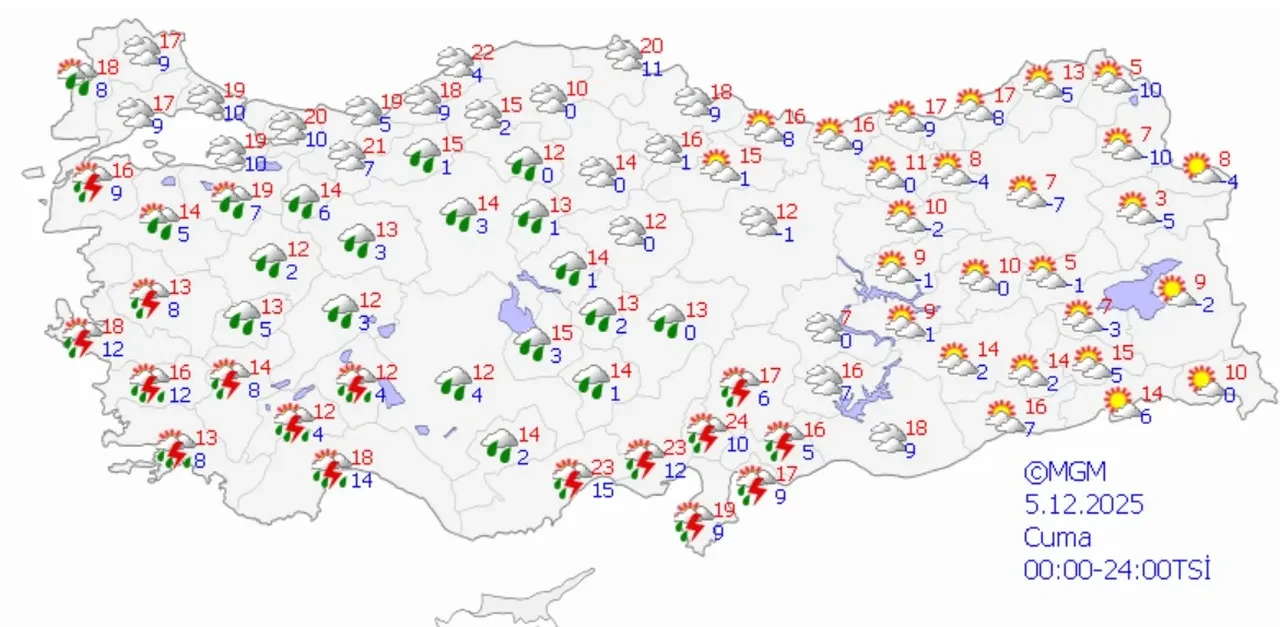 Hafta sonu plan yapanlar dikkat! Meteoroloji'den sarı ve turuncu kodlu uyarı