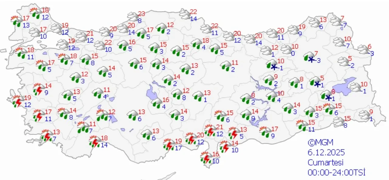 Hafta sonu plan yapanlar dikkat! Meteoroloji'den sarı ve turuncu kodlu uyarı