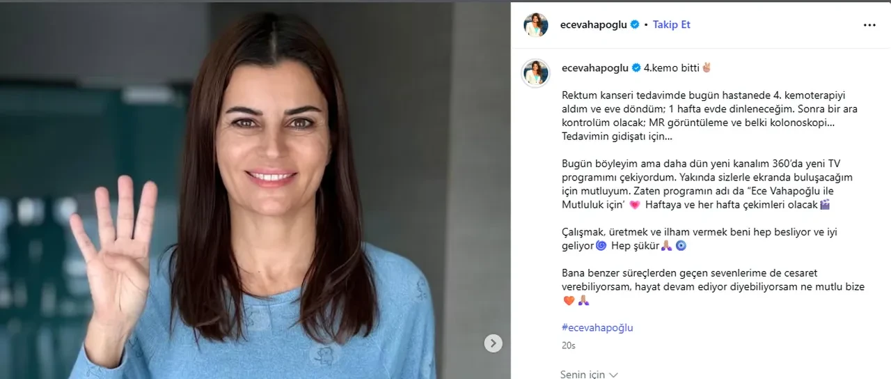 Kanserle mücadele eden Ece Vahapoğlu son sağlık durumunu açıkladı 