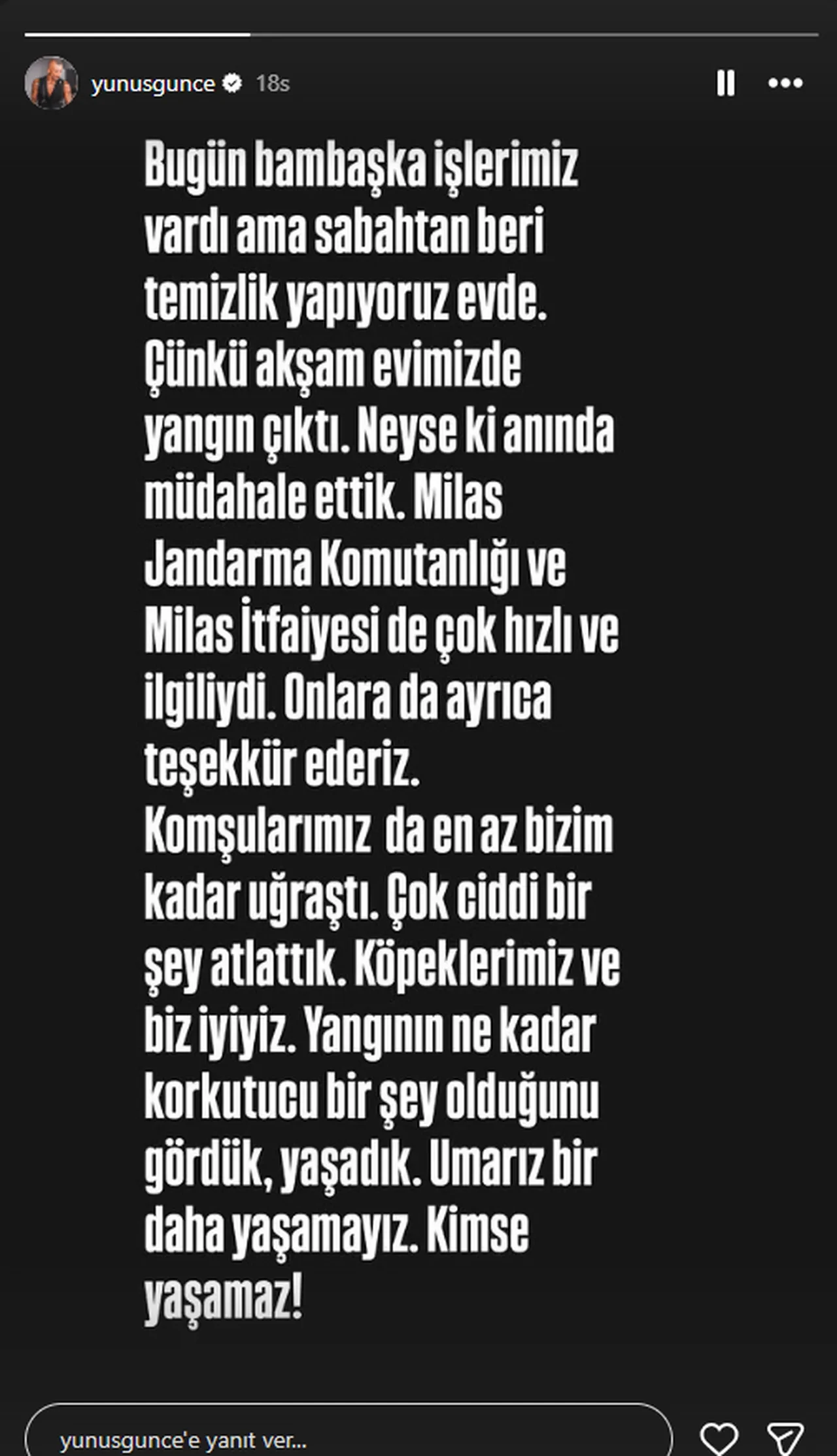 Yunus Günçe'nin korku dolu anları! "Çok ciddi bir şey atlattık" 
