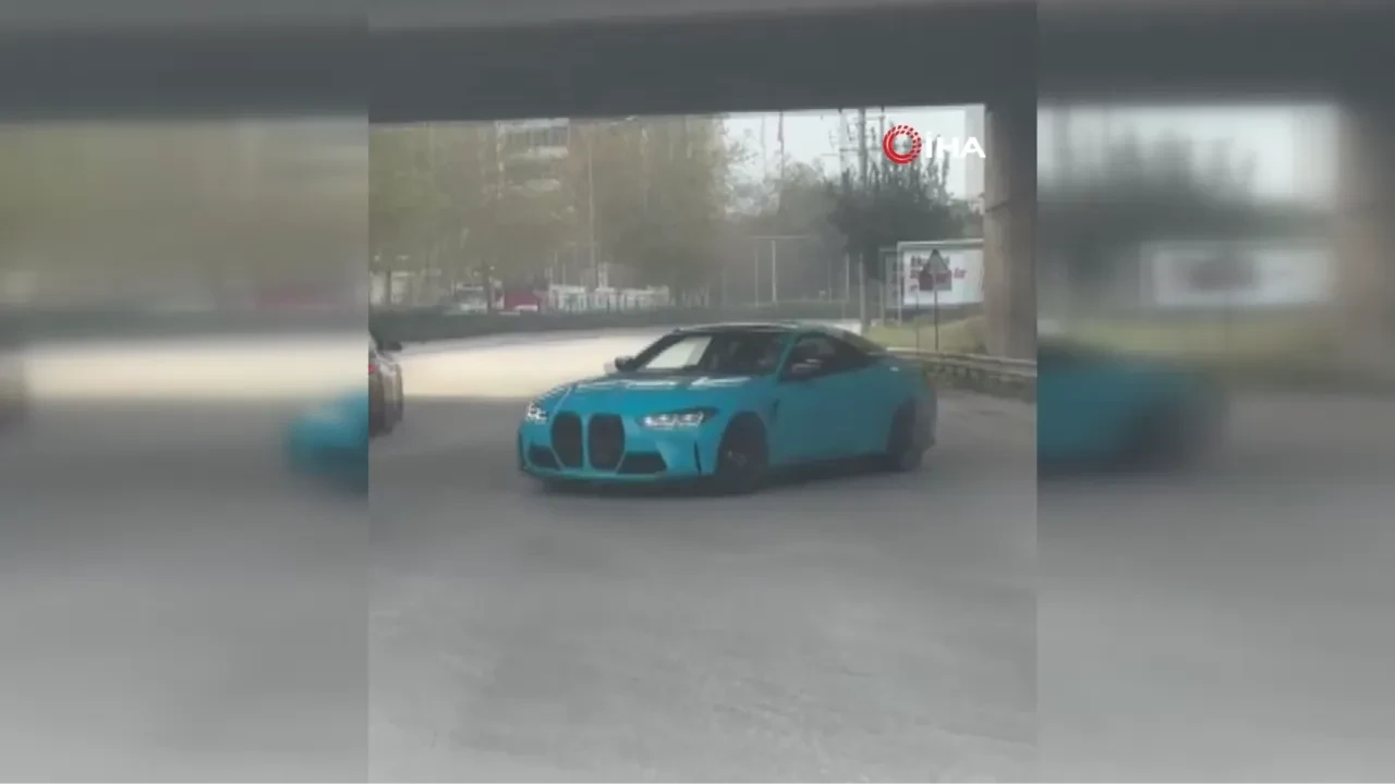 Böyle sorumsuzluk görülmedi! Trafikte drift attı, hayatının cezasını yedi