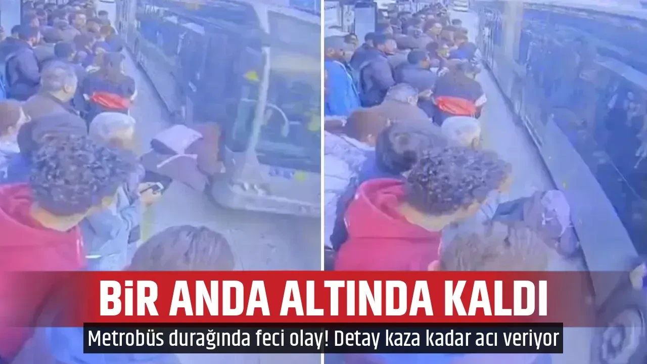 BİR ANDA ALTINDA KALDI
