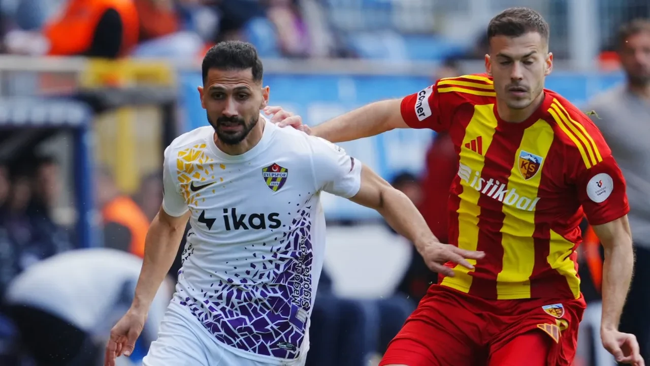 Eyüpspor ve Kayserispor'dan gollü beraberlik!