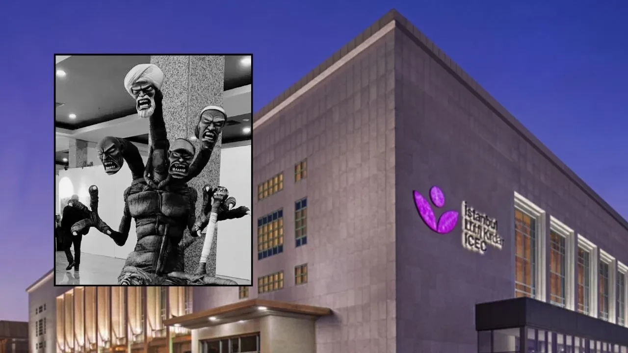 Kongre merkezinde dini değerleri aşağılayan heykel için soruşturma: İki şüpheli tutuklandı