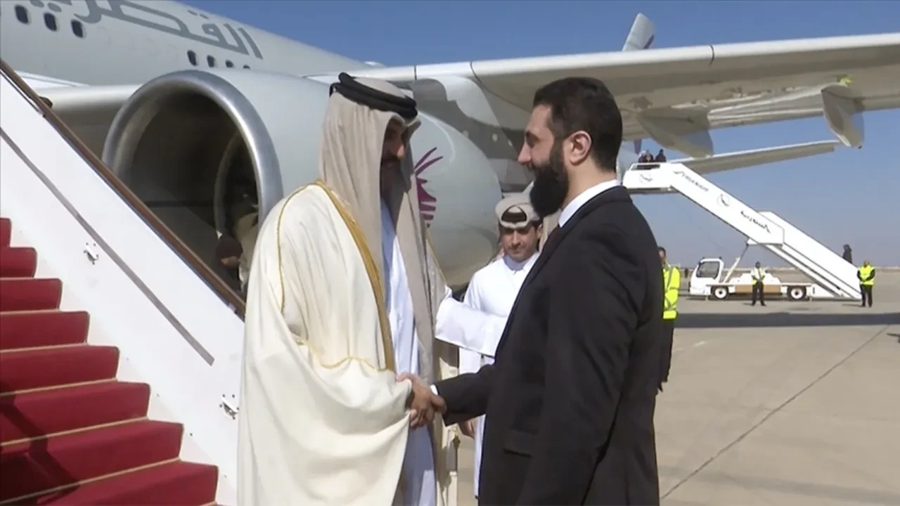 Suriye Cumhurbaşkanı Şara, Doha'da Katar Emiri Al Sani ile görüştü