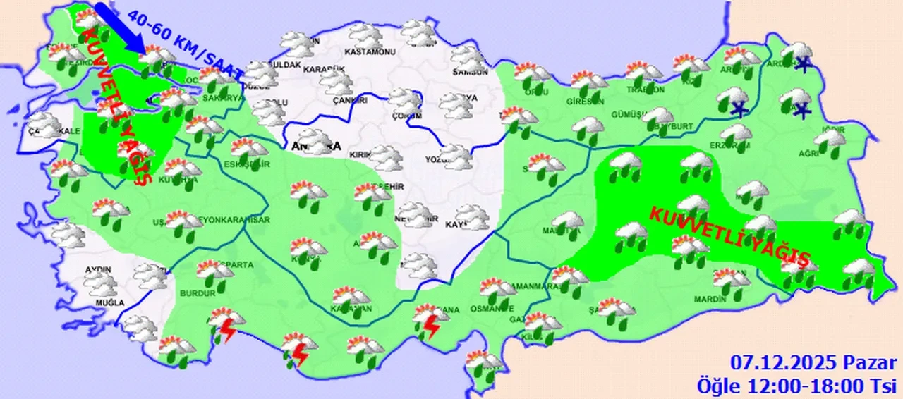 23 ilde sarı alarm! Meteoroloji tek tek uyardı: Batıda sağanak, doğuda kar var