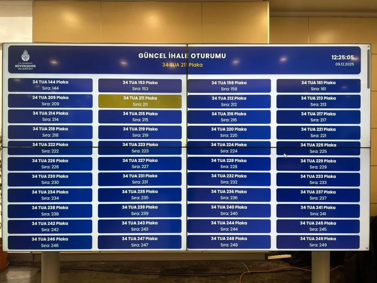 İstanbul'da beşinci ihale: En yüksek taksi plakası fiyatı belli oldu