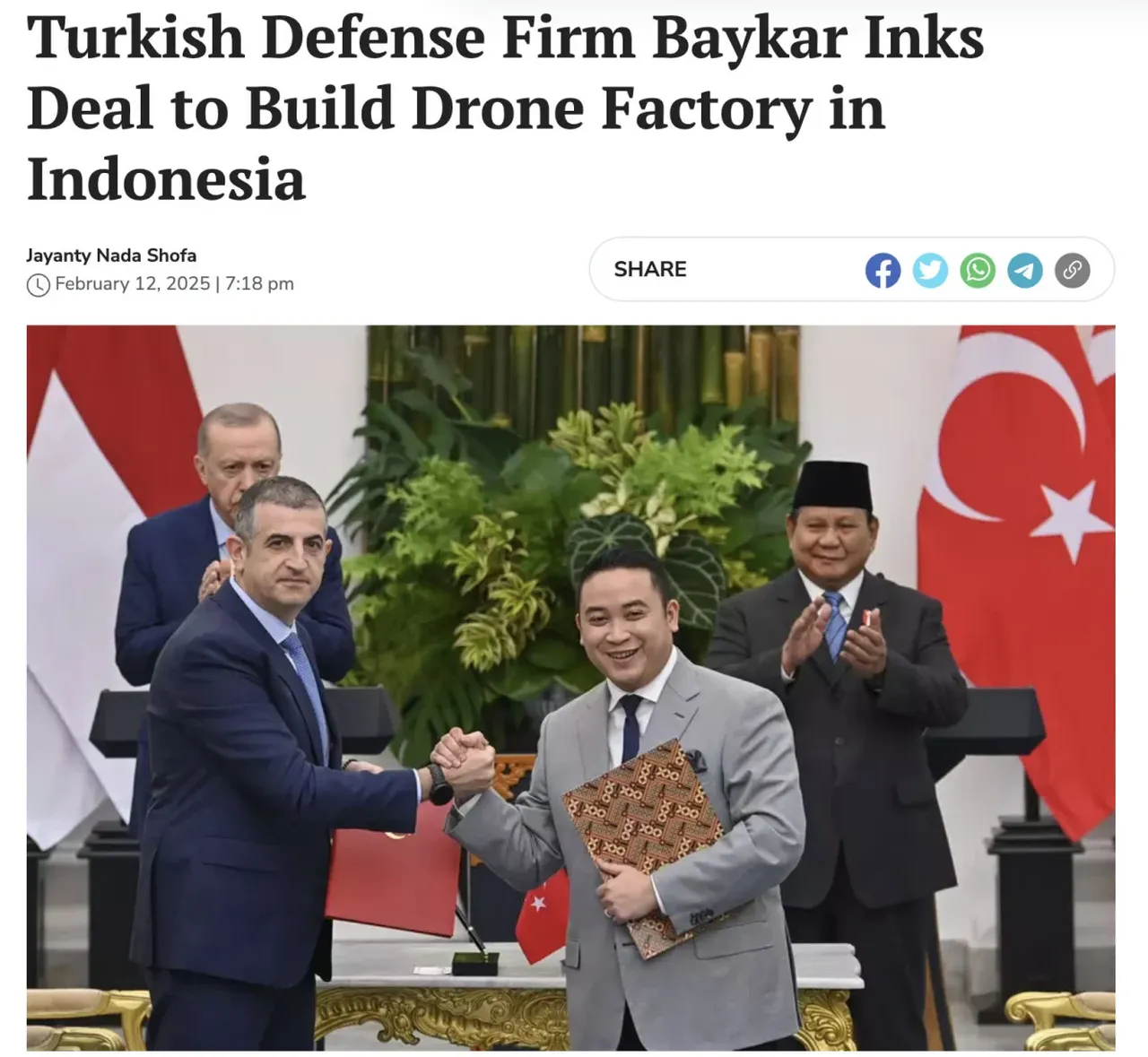 Bayraktar TB3 Endonezya yolcusu! İlk sipariş tamam: Dünya manşetlerine taşıdı