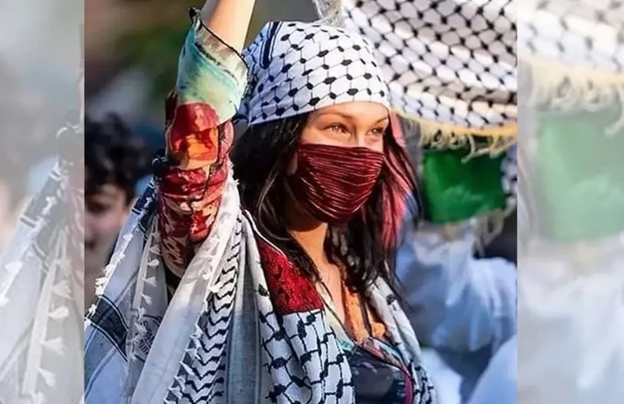 Bella Hadid Filistin'e destek verdi