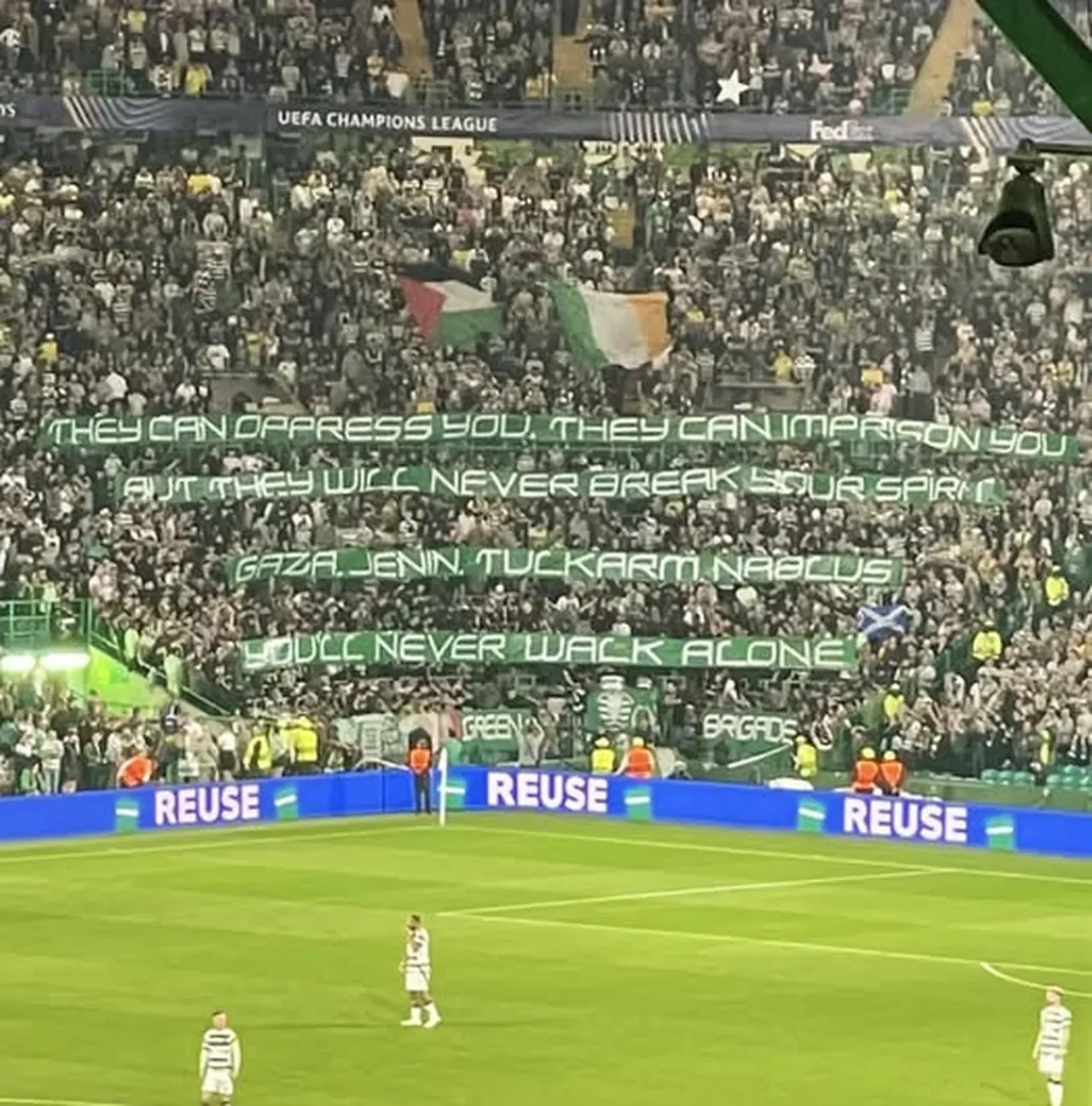 Celtic'ten İsrail'e inadına protesto! UEFA'nın cezasını umursamadılar