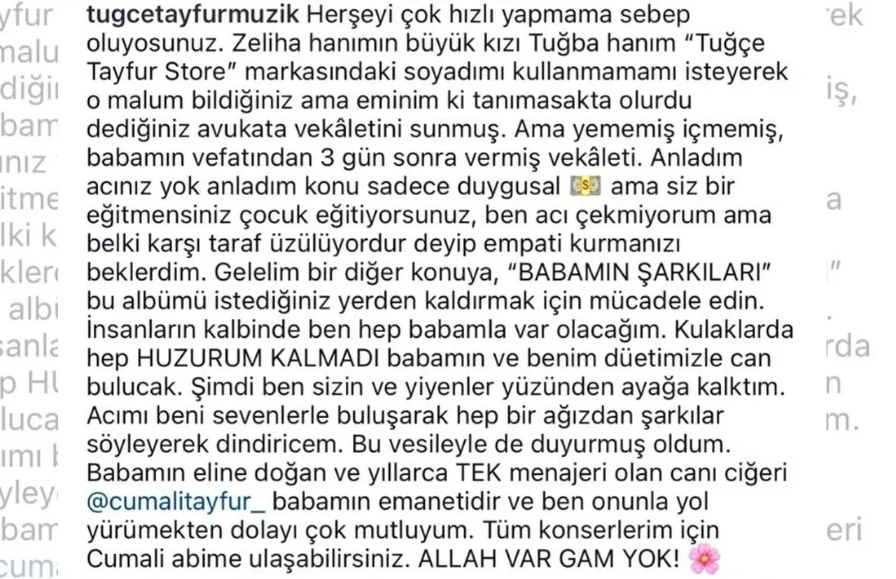 Tuğçe Tayfur ile ablası Tuğba Dınız birbirine girdi! 