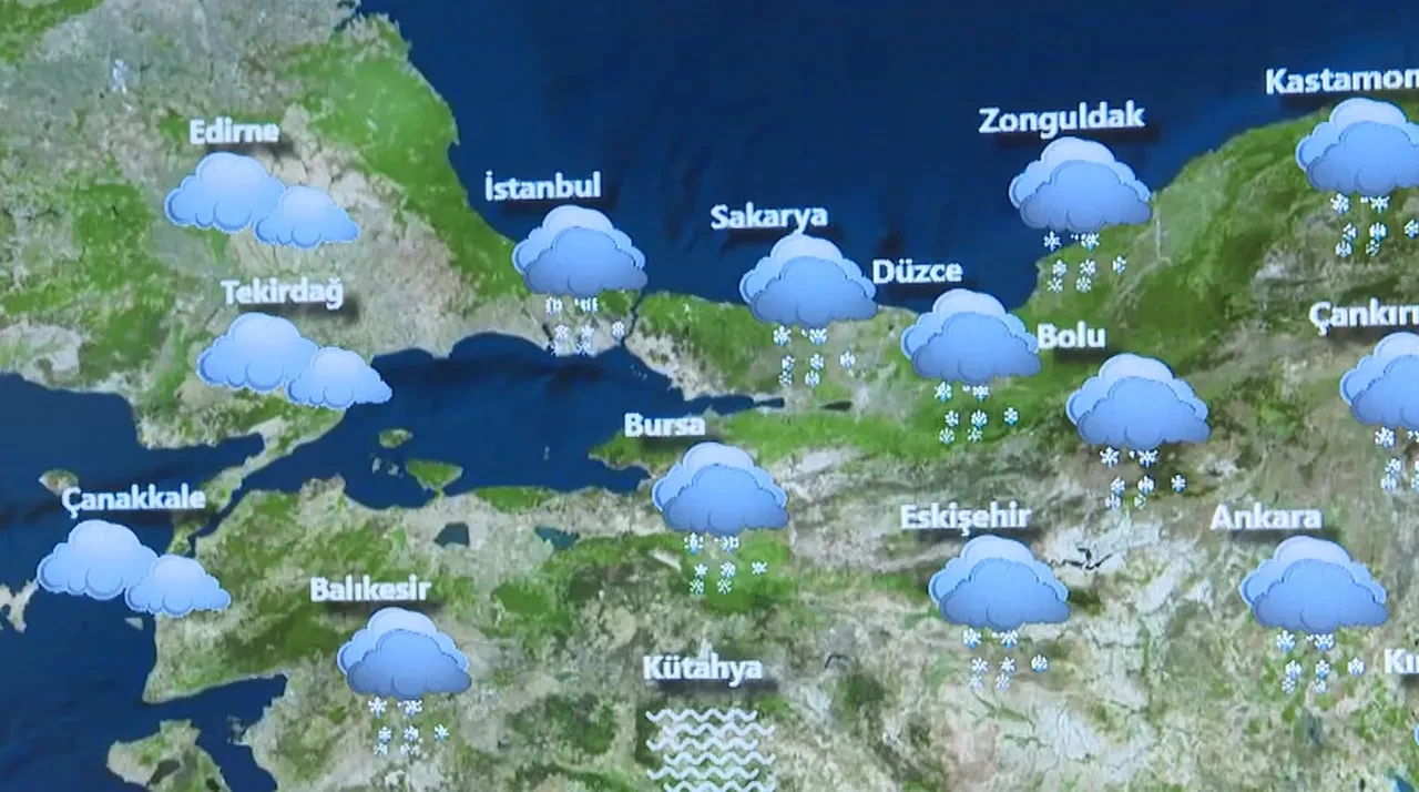 Meteoroloji gün verdi, 12 derece birden düşüyor! Kar yağışı İstanbul'a dönüyor! 