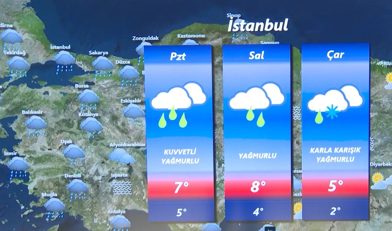 Meteoroloji gün verdi, 12 derece birden düşüyor! Kar yağışı İstanbul'a dönüyor! 