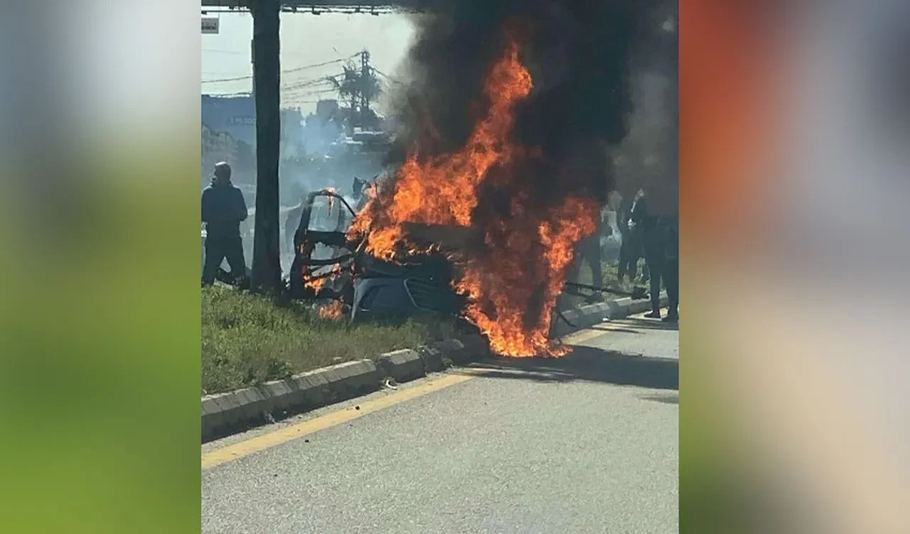 İsrail'den Lübnan'da Hamas yetkilisine suikast: İHA ile aracı küle döndürdüler