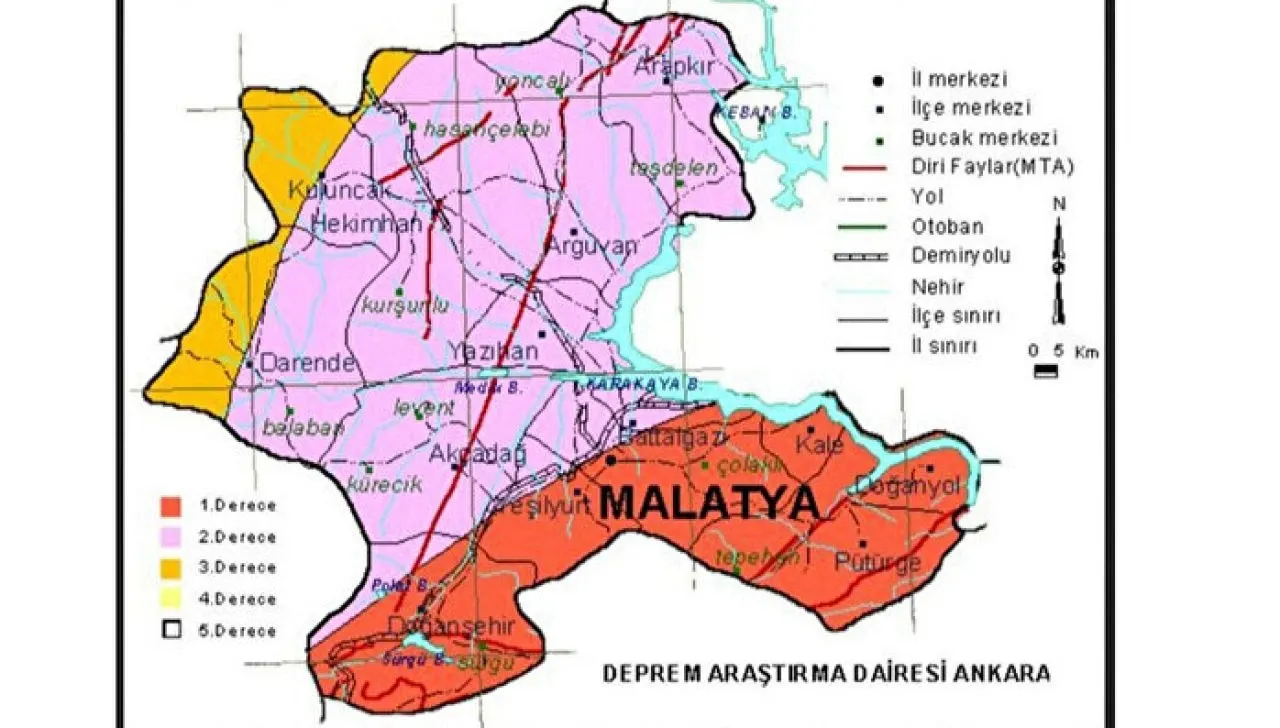 Malatya’da fay hattı var mı? Deprem riski olan ilçeler merak konusu oldu