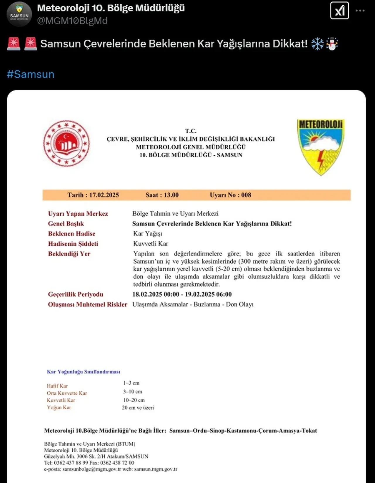 Samsun okullar tatil mi?