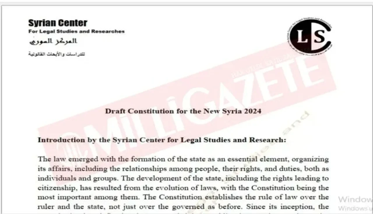 Suriye'nin yeni anayasa metni ortaya çıktı! Ülke 6 federasyona bölünüyor