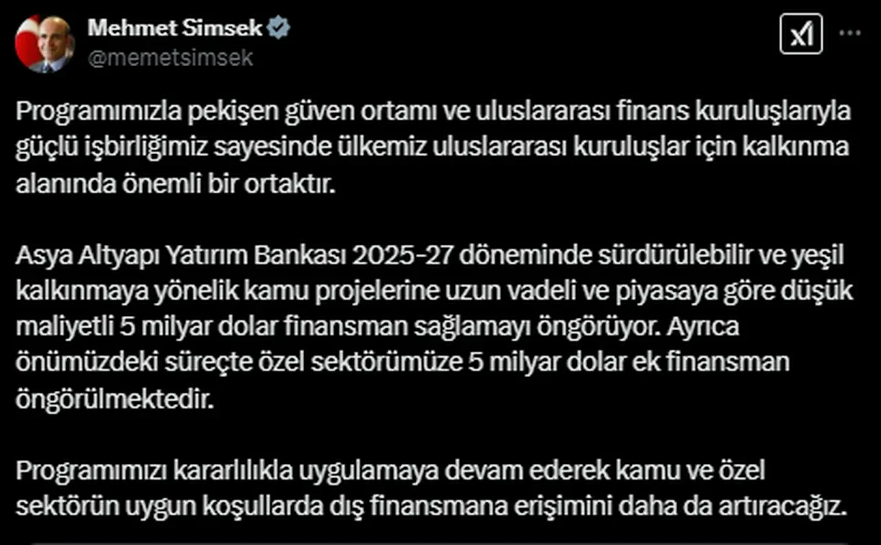 Türkiye'ye Asya Yatırım Bankası'ndan 10 milyar dolara varan finansman! Güçlü ortaklık pekişti