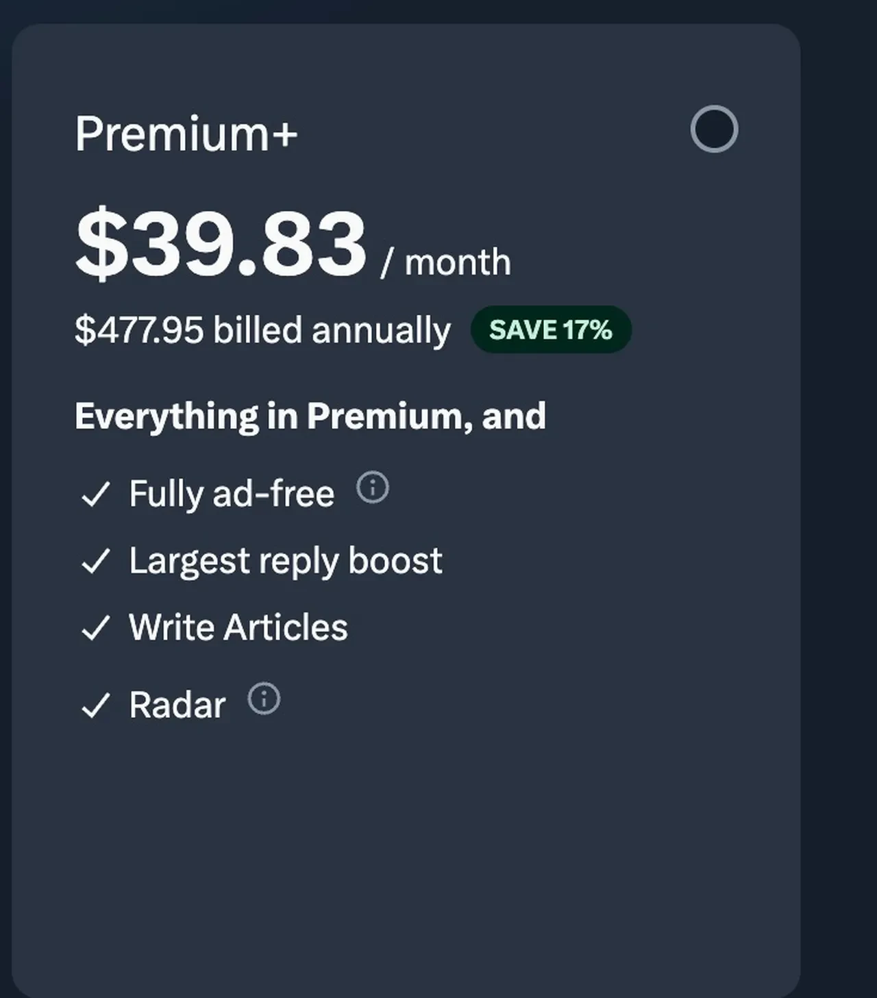 X Premium+ fiyatı zamlandı