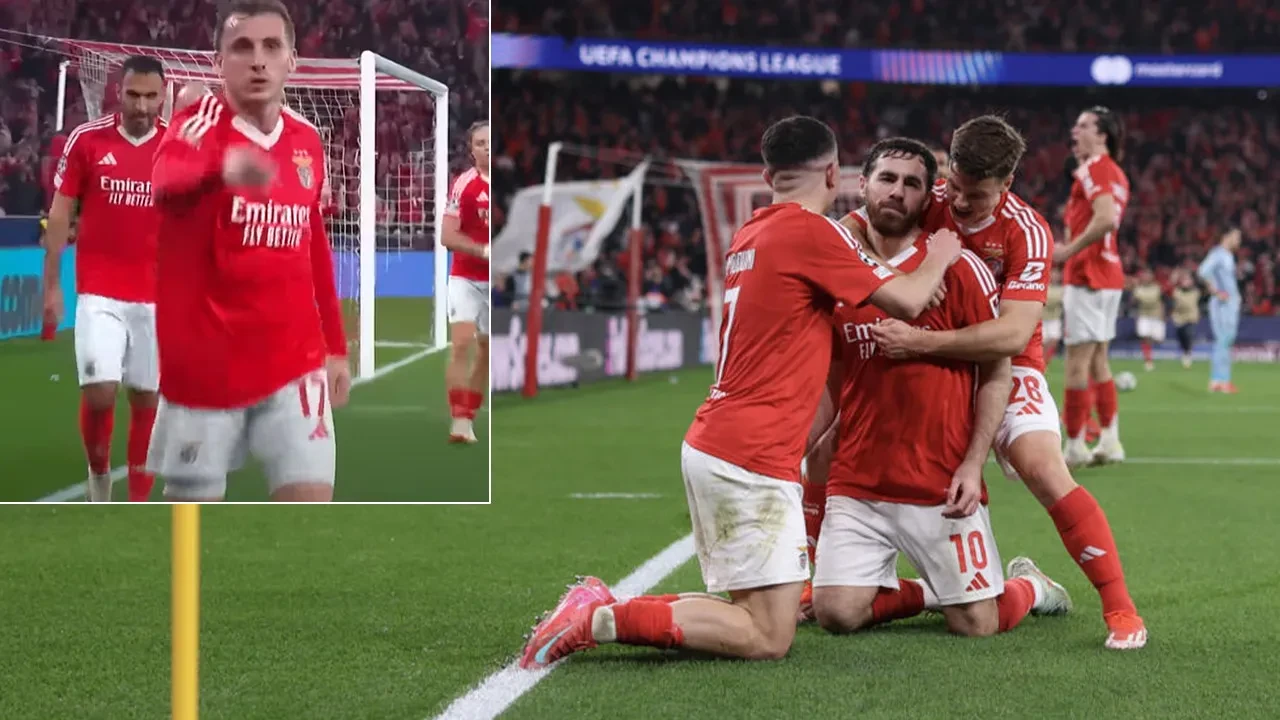 Kerem Aktürkoğlu gol orucunu bozdu, sevinci gündem oldu: Benfica Şampiyonlar Ligi'nde son 16'da