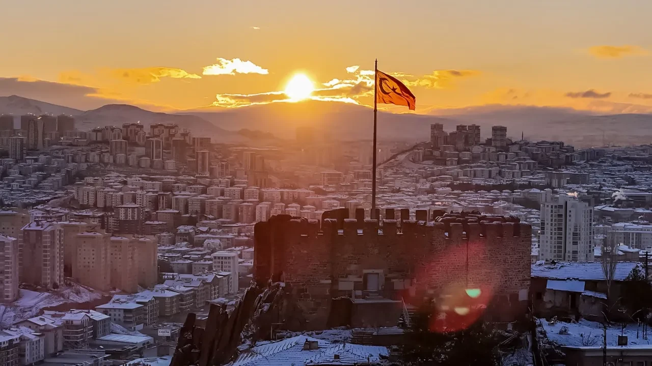 Ankara'da kar yağışı sonrası muhteşem görüntüler