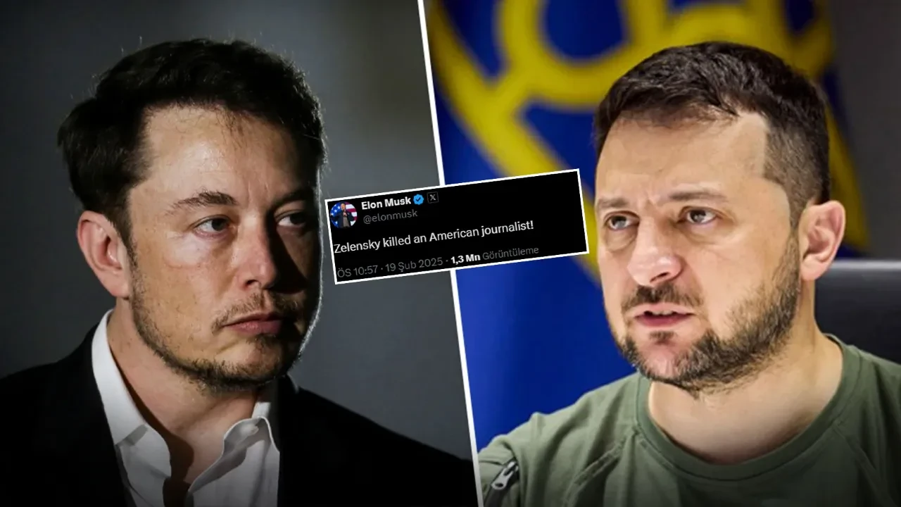 Elon Musk'tan Zelenskiy'e 'katil' suçlaması: 'ABD'li gazeteciyi öldürdü'