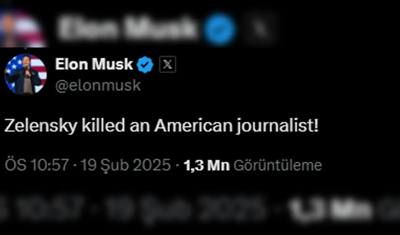 Elon Musk'tan Zelenskiy'e 'katil' suçlaması: 'ABD'li gazeteciyi öldürdü'