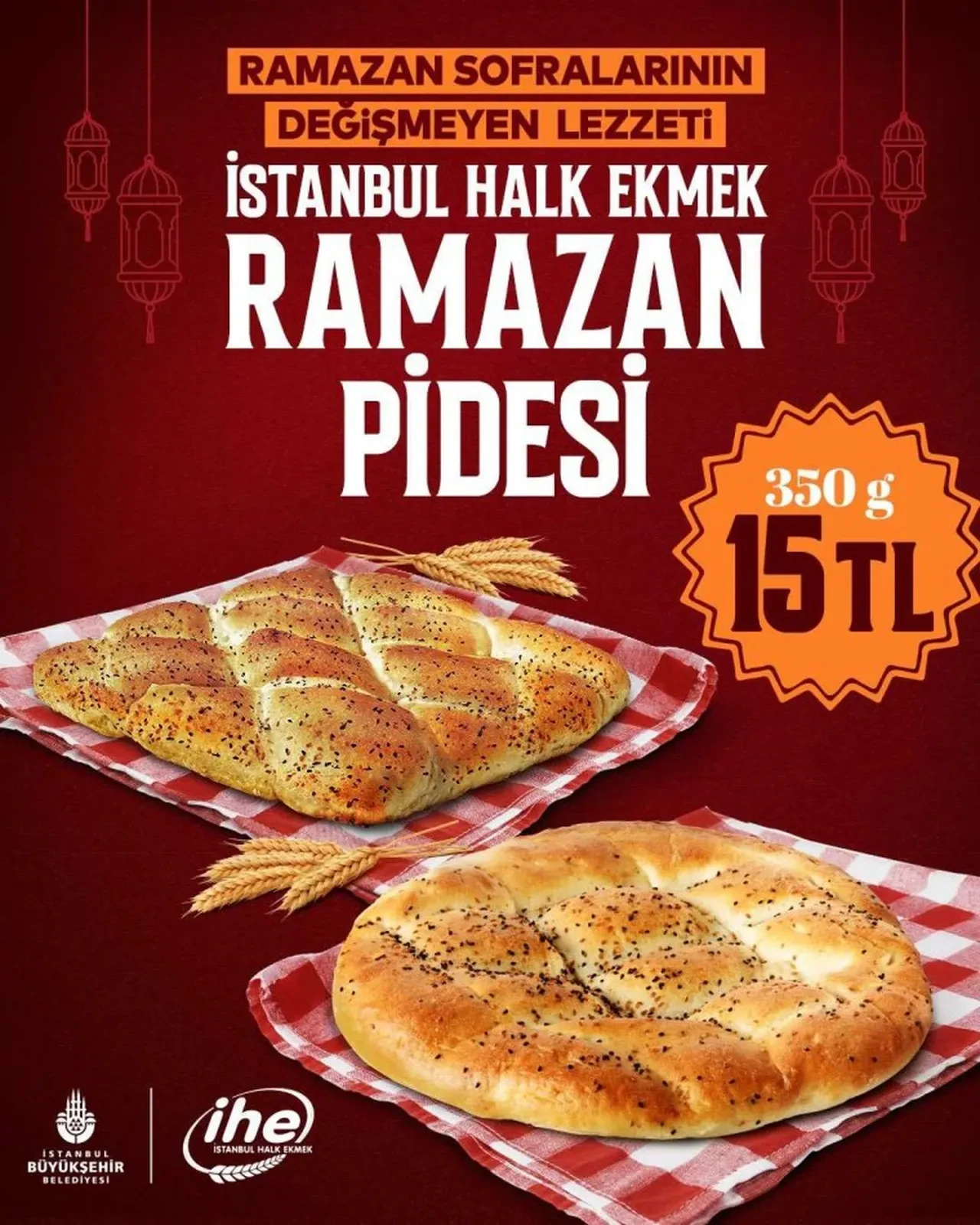 İstanbul Halk Ekmek'te ramazan pidesinin fiyatı belli oldu!