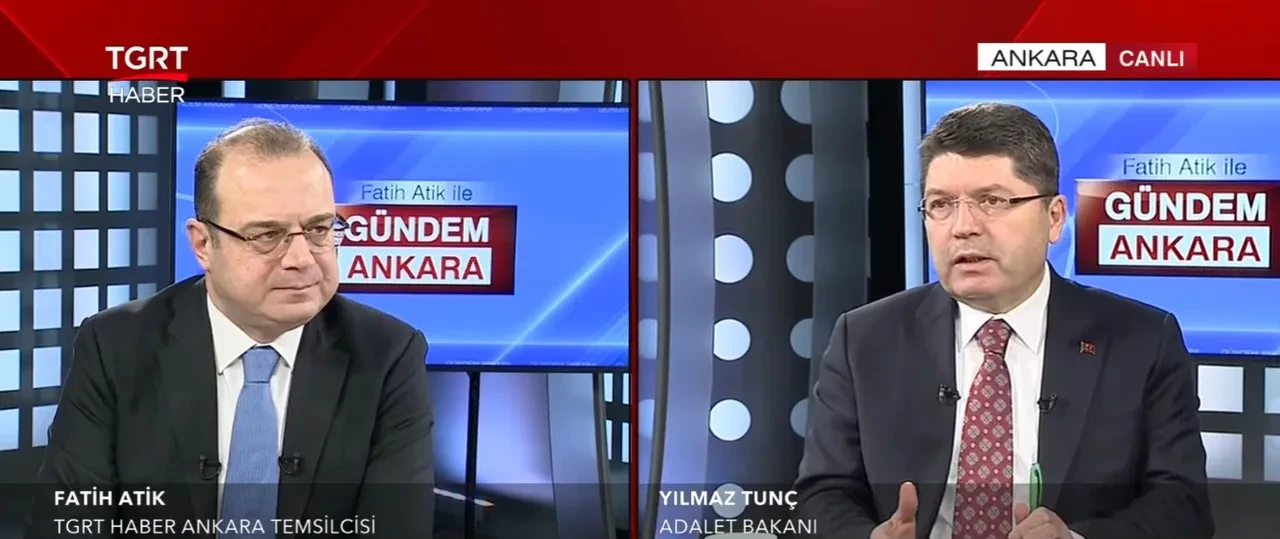 Terörist başı Abdullah Öcalan videolu çağrı mı yapacak? Bakan Tunç TGRT Haber canlı yayınında açıkladı