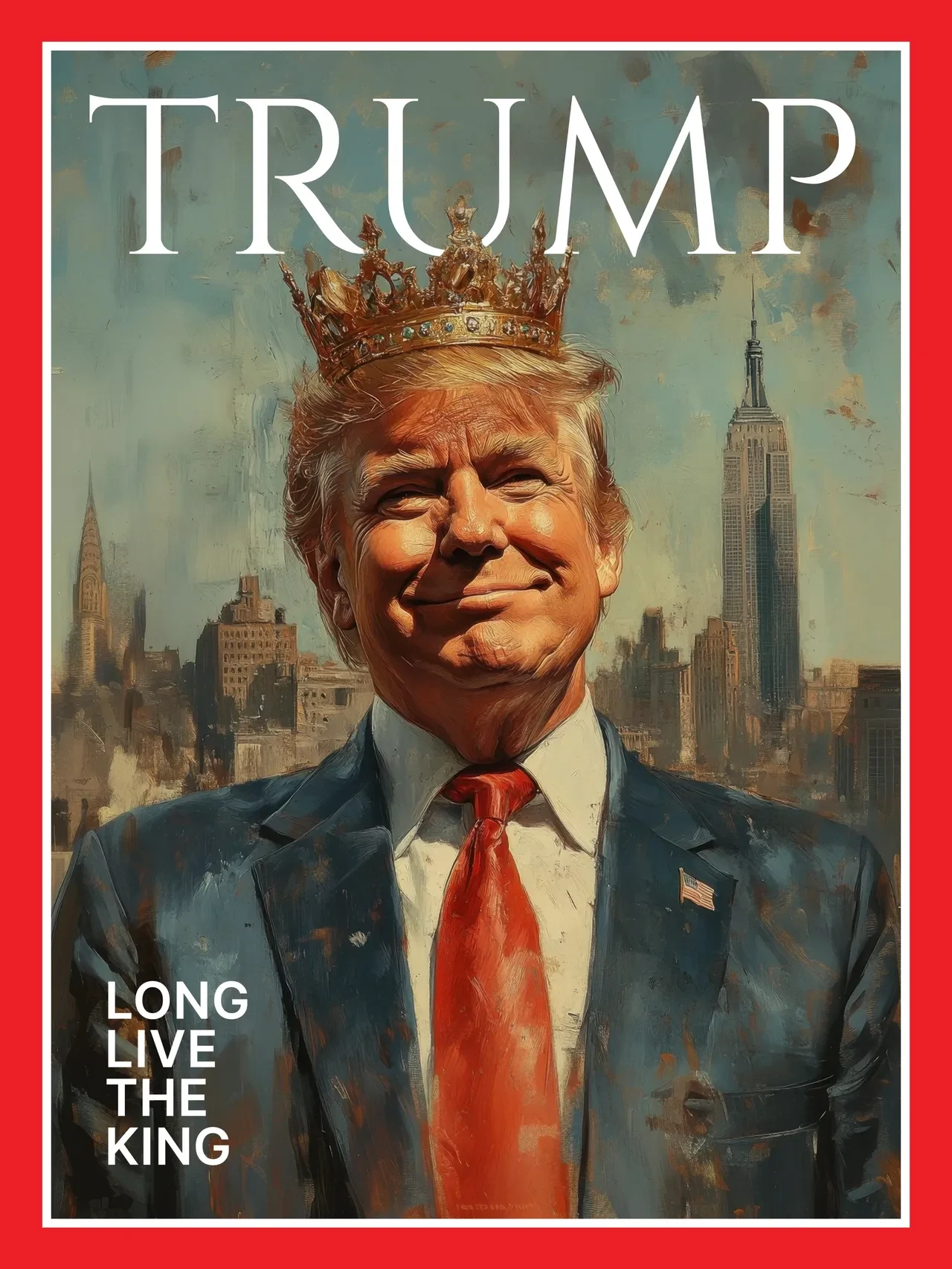 Trump kendini 'kral' ilan etti! Beyaz Saray'dan dikkat çeken dergi kapağı: Kralımız çok yaşa
