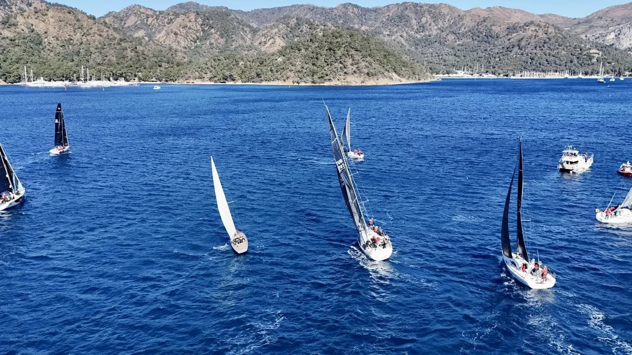 Yat yarışlarında Göcek Kış Trofesi'nin ikinci ayağı, Muğla'da başladı!