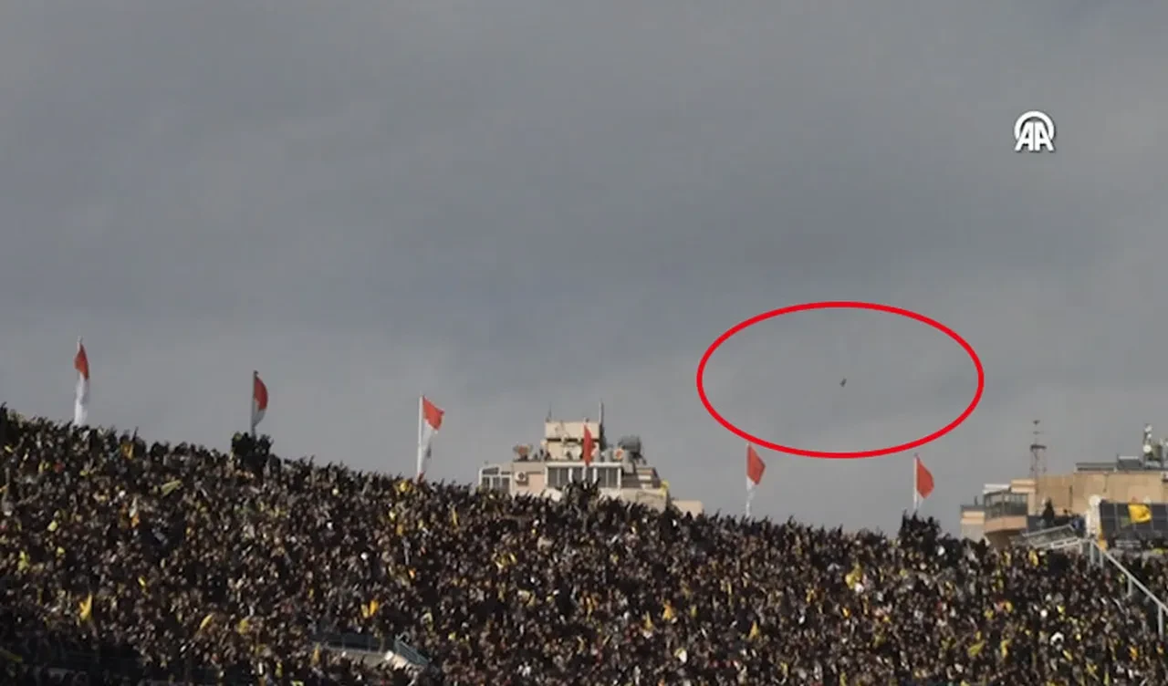 Hizbullah lideri Nasrallah'ın cenaze töreninde İsrail savaş uçaklarından taciz uçuşu