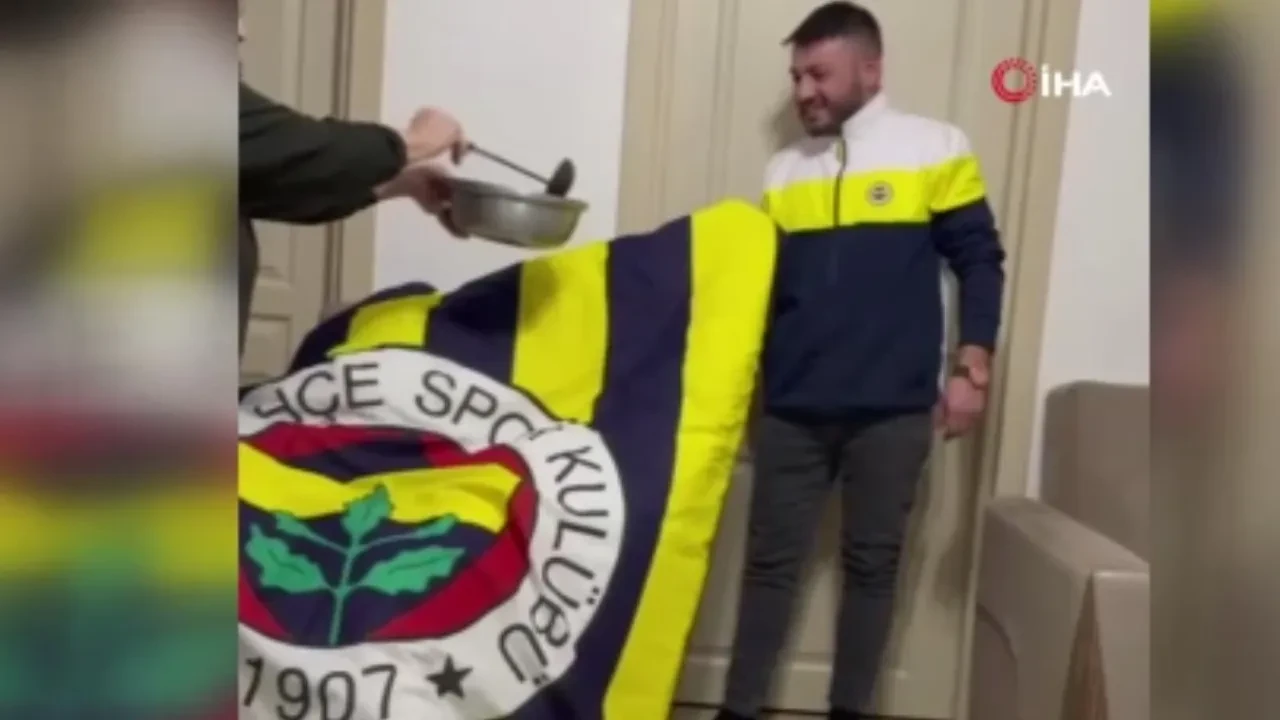 Fenerbahçe taraftarından 'nazar' hamlesi! Derbi öncesi kurşun döktürdü