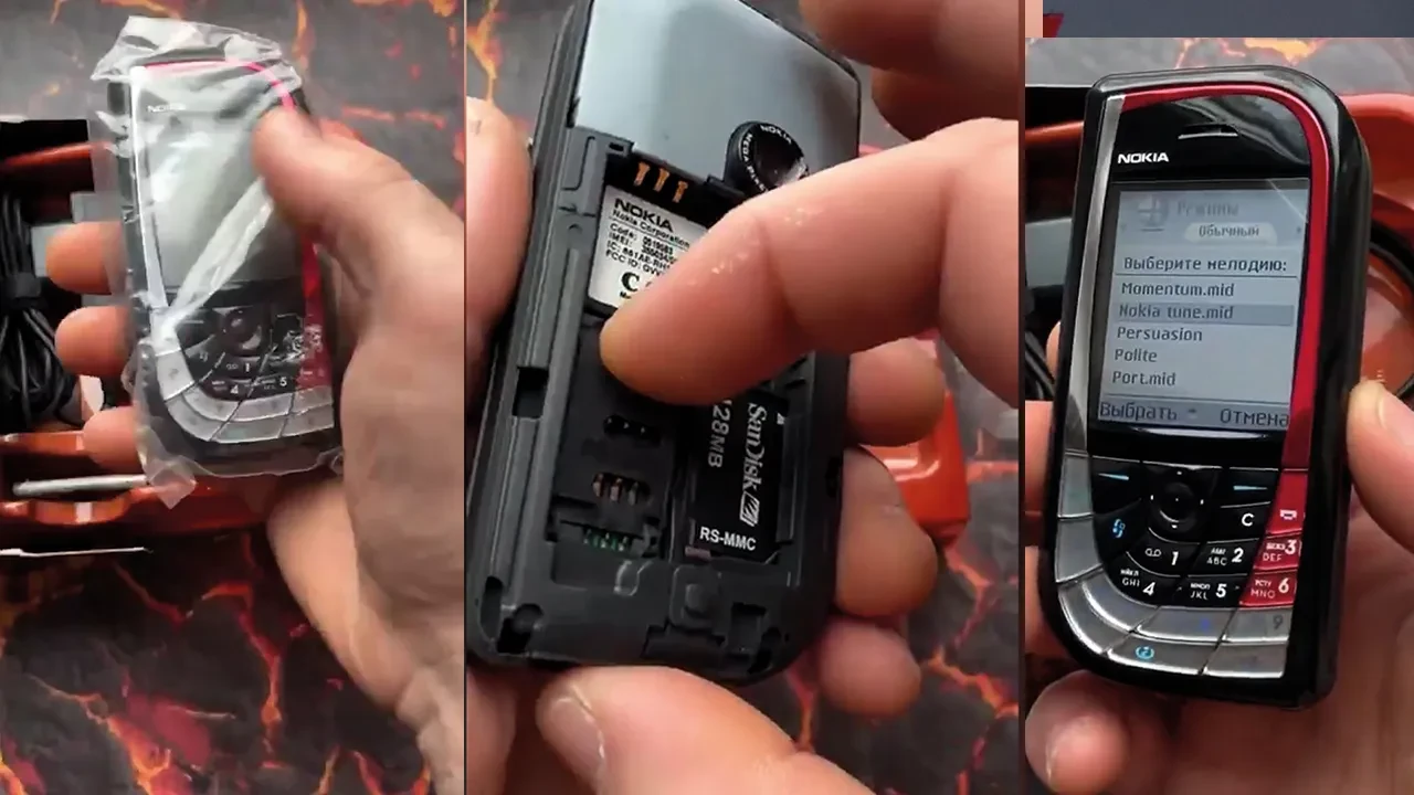 İzleyenler gençlik yıllarına gitti! Yıllardır sakladığı telefonun kutu açılımını böyle yaptı 