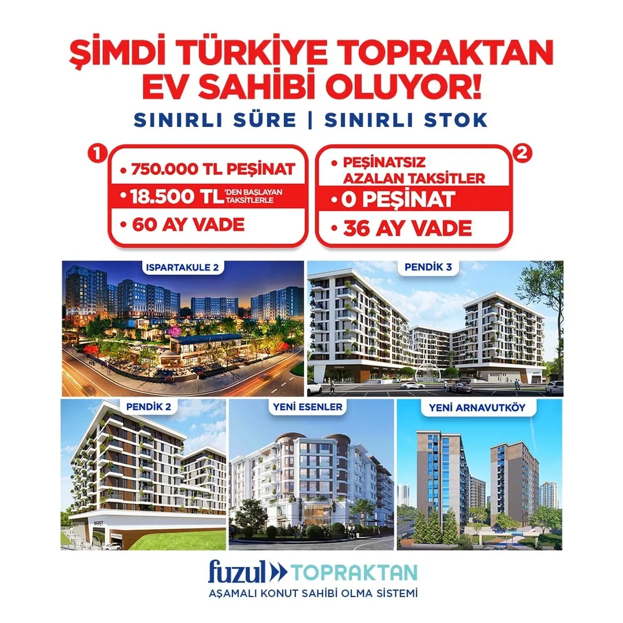 Fuzul Topraktan'dan ev sahibi olmak isteyenler için kaçırılmayacak tarihi fırsat!