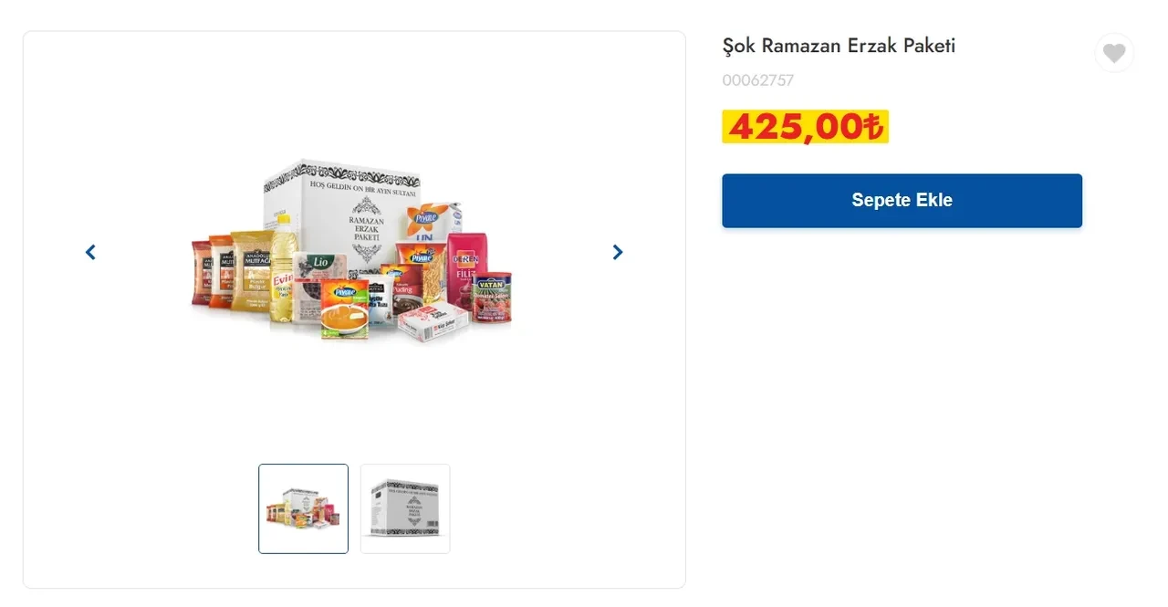 Ramazan kolisi 2025 fiyatları! Migros, ŞOK, BİM, A101 ramazan kolisi fiyatı ne kadar?