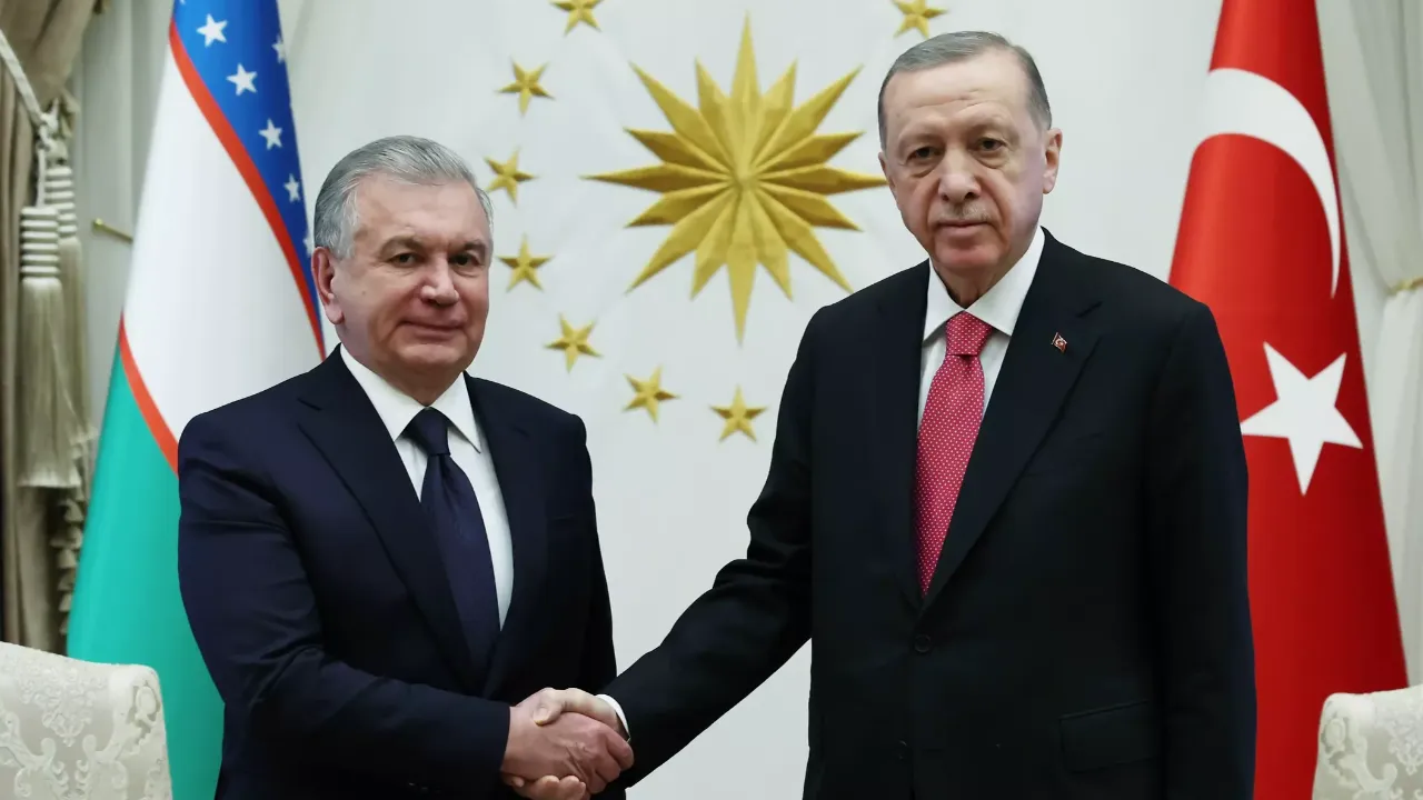 Cumhurbaşkanı Erdoğan Özbekistan Cumhurbaşkanı Mirziyoyev