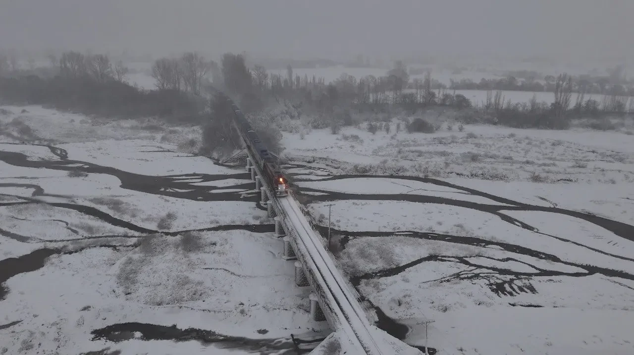 Doğu Ekspresi'nin masalsı yolculuğu dron kamerasında! 