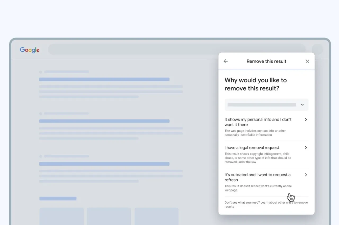 Google, kişisel bilgilerinizi arama sonuçlarından kaldırma işlemini kolaylaştırdı