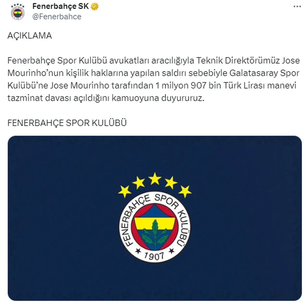 Jose Mourinho'dan Galatasaray'a tazminat davası! Miktar dikkat çekti