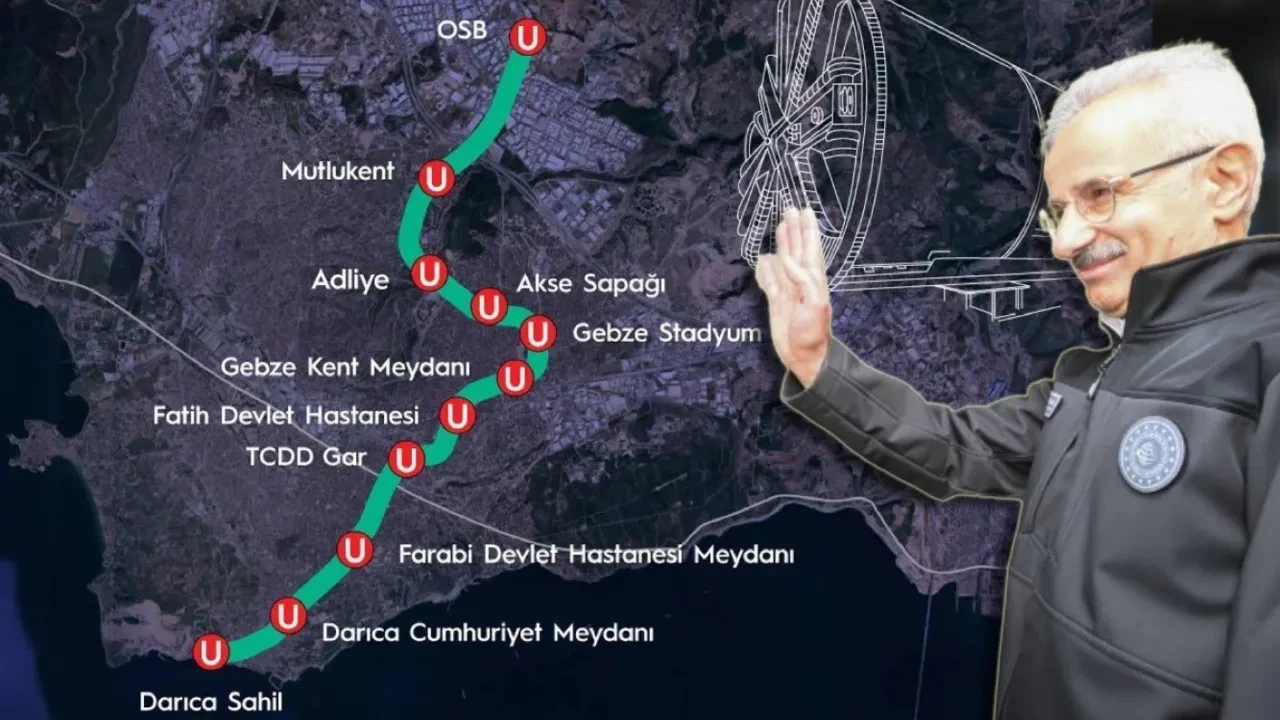  Gebze OSB-Darıca Metro Hattı yola çıkmak için gün sayıyor! Yüzde yüz yerli ve milli 