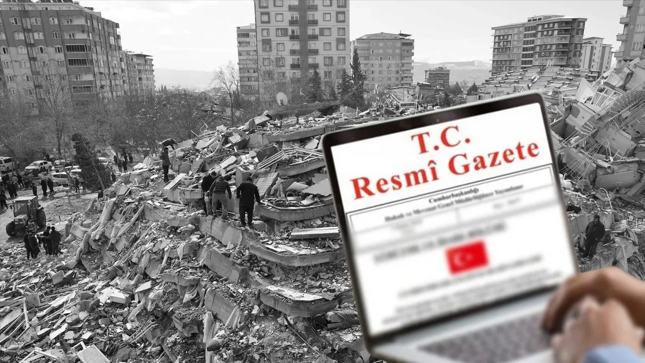 Deprem bölgesinde yaşayanlar dikkat! Resmi Gazete