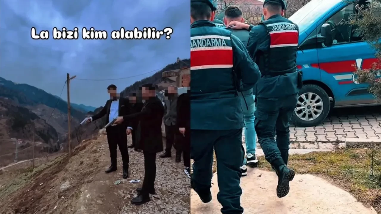 'La bizi kim alabilir' paylaşımı başlarını yaktı! Jandarma evinden aldı