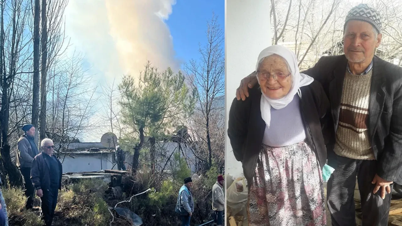 Yaşlı çiftten kahreden haber! Yangın faciasından feci şekilde can verdiler