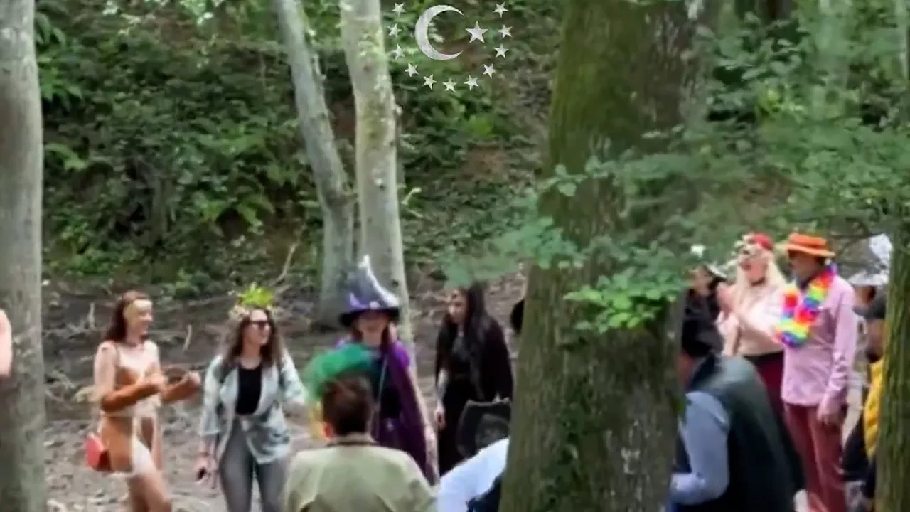 Ece Gürel'in cadılık eğitimi aldığı iddia edilmişti! Belgrad Ormanı'nda yıllar önce çekilen görüntüler gündem oldu: 'Korku filmi gibi'